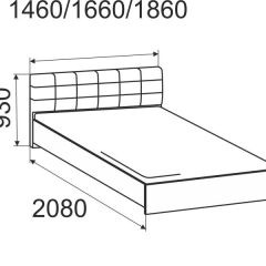 Кровать интерьерная Лита с латами 1400*2000 | фото 3