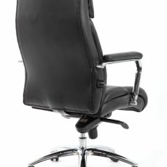 Кресло BRABIX PREMIUM "Phaeton EX-502" (кожа с компаньоном, хром, черное) 530882 | фото 4