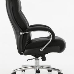 Кресло офисное BRABIX PREMIUM "Bomer HD-007" (рециклированная кожа, хром, черное) 531939 | фото 3