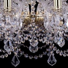 Подвесная люстра Bohemia Ivele Crystal 1411 1411/10+5/240/G/Leafs | фото 3