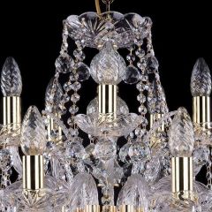 Подвесная люстра Bohemia Ivele Crystal 1411 1411/10+5/240/G/Balls | фото 4