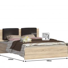 Кровать (1600) Веста СБ-2264 Дуб Сонома (без основания) | фото 3