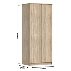 Шкаф 2 дверный Кито СБ-2309 (Дуб Сонома) | фото 3