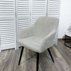 Стул BRANDY WZ2042-19 галечный серый фактурный велюр/ черный каркас М-City | фото 5