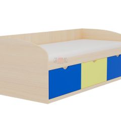 Кровать-8 одинарная с 3-мя ящиками (800*1900) ЛДСП | фото 4