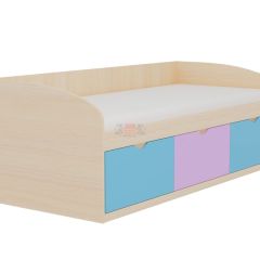 Кровать-8 одинарная с 3-мя ящиками (800*1900) ЛДСП | фото 3