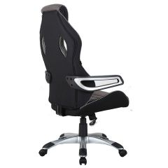 Кресло компьютерное BRABIX Techno GM-002 (ткань) черное/серое, вставки белые (531815) | фото 5