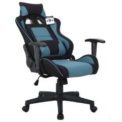 Кресло компьютерное BRABIX "GT Racer GM-100" (черное/голубое) 531818 | фото 4
