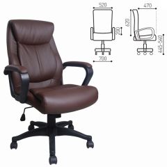 Кресло офисное BRABIX "Enter EX-511" (экокожа/коричневая) 531163 | фото 2