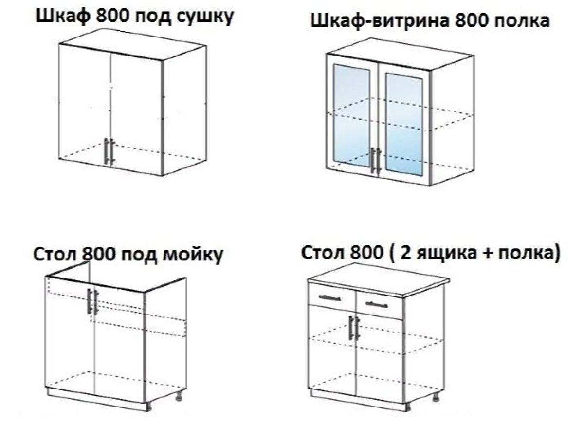 Схема сборки кухня Констанция миф