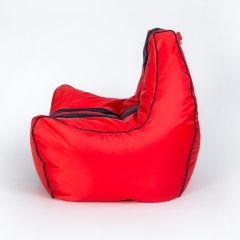 Кресло бескаркасное Авто (Красное с черной полосой) | фото 2