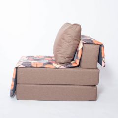 Кресло-кровать бескаркасное Харви (коричневый-геометрия браун) | фото 2