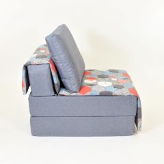 Кресло-кровать бескаркасное Харви (серый-геометрия слейт) | фото 3