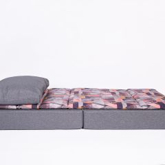 Кресло-кровать бескаркасное Харви (серый-квадро азур) | фото 4