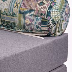 Кресло-кровать-пуф бескаркасное Прайм (сиреневый-серый) | фото 5