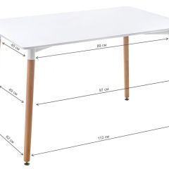 Стол деревянный Table 120х80х73 white / wood | фото 2