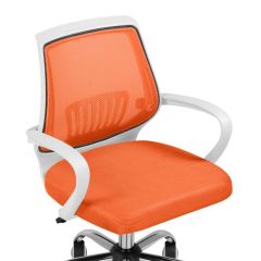 Компьютерное кресло Ergoplus orange / white | фото 6