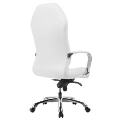 Компьютерное кресло Damian white / satin chrome | фото 4