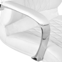 Компьютерное кресло Damian white / satin chrome | фото 7