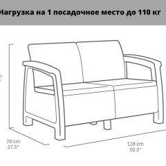 Комплект мебели Корфу Рест (Corfu Rest - without table) коричневый | фото 2