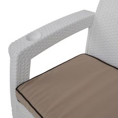 Комплект уличной мебели Yalta Premium Terrace Set (Ялта) белый (+подушки под спину) | фото 5