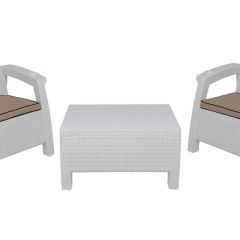 Комплект уличной мебели Yalta Premium Terrace Set (Ялта) белый (+подушки под спину) | фото 8