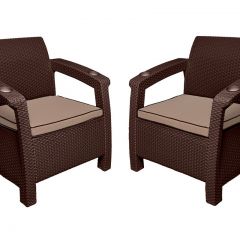 Комплект уличной мебели Yalta Premium Terrace Set (Ялта) шоколадый (+подушки под спину) | фото 5