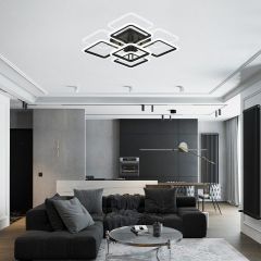 Потолочная люстра Natali Kovaltseva SPEKTR HIGH-TECH LED LAMPS 82022 BLACK | фото 8