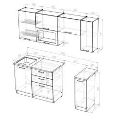 КИРА Кухонный гарнитур Ультра (2000 мм ) | фото 2