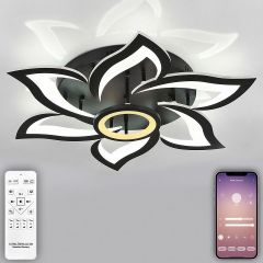 Потолочная люстра Natali Kovaltseva OLIMP HIGH-TECH LED LAMPS 82020 BLACK | фото 4