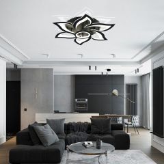 Потолочная люстра Natali Kovaltseva OLIMP HIGH-TECH LED LAMPS 82020 BLACK | фото 8