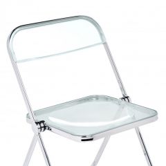 Пластиковый стул Fold складной clear gray-blue | фото 5
