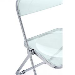 Пластиковый стул Fold складной clear gray-blue | фото 7