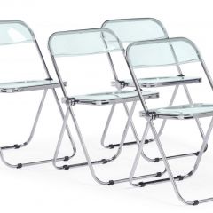 Пластиковый стул Fold складной clear gray-blue | фото 9