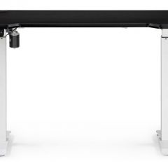 Компьютерный стол Маркос с механизмом подъема 120х75х75 черная шагрень / белый | фото 4