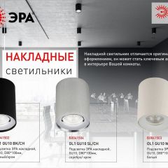 Накладной светильник Эра OL1 GU10 BK/CH Б0041502 | фото 3