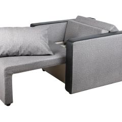 Кресло-кровать Милена с подлокотниками (серый) Велюр | фото 2