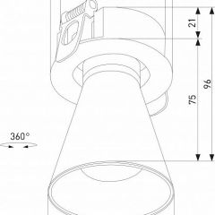 Встраиваемый светильник Elektrostandard Bell 25097/LED 8W 4000K черный | фото 5
