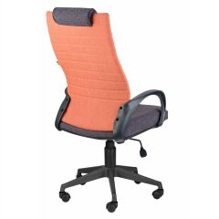 Кресло Квест HOME (Ткань КФ-28/КФ-13) оранжевый-сливовый | фото 3