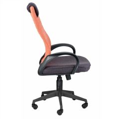 Кресло Квест HOME (Ткань КФ-28/КФ-13) оранжевый-сливовый | фото 4