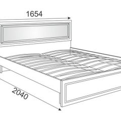 Кровать 1.6 Беатрис М10 с мягкой спинкой и ортопедическим основанием (Орех гепланкт) | фото 2