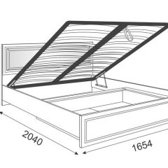 Кровать 1.6 Беатрис М11 с мягкой спинкой и ПМ (Орех гепланкт) | фото 2