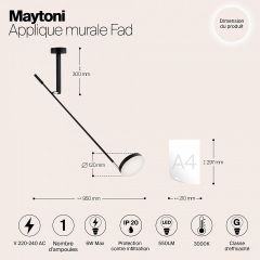 Бра Maytoni Fad MOD070WL-L6B3K | фото 4