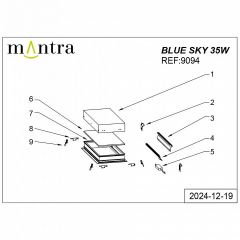 Встраиваемый светильник Mantra Blue Sky 9094 | фото 4