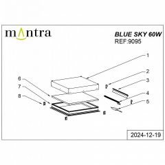 Встраиваемый светильник Mantra Blue Sky 9095 | фото 5