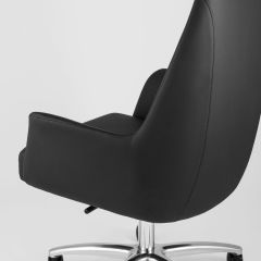 Компьютерное кресло TopChairs Viking офисное черное обивка экокожа, металлический каркас | фото 7