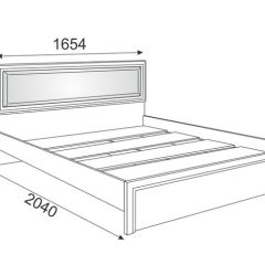 Кровать 1.6 Беатрис М09 с мягкой спинкой и настилом (дуб млечный) | фото 2