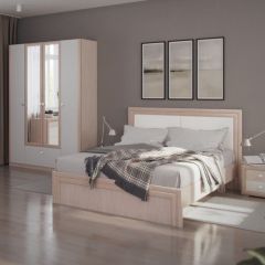 Кровать 1.6 Глэдис М31 с настилом и мягкой частью (ЯШС/Белый) | фото 4
