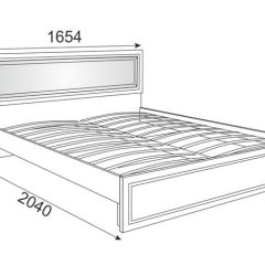 Кровать 1.6 Беатрис М10 с мягкой спинкой и ортопедическим основанием (дуб млечный) | фото 2