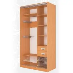 Шкаф-купе Жаклин 1200 вариант-1 (ЛДСП/ЛДСП) | фото 2